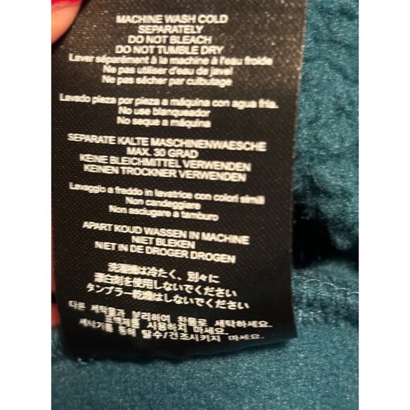 Poler NWT Mens Half-Zip Fleece Pullover Jacket Teal Red Sz Medium - Picture 9 of 9